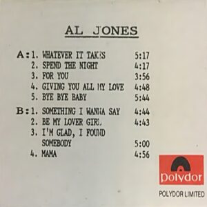 Al Jones - Al Jones (Unreleased)