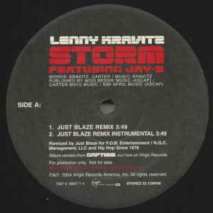 Lenny Kravitz - Storm (Just Blaze Remix) (VLS)